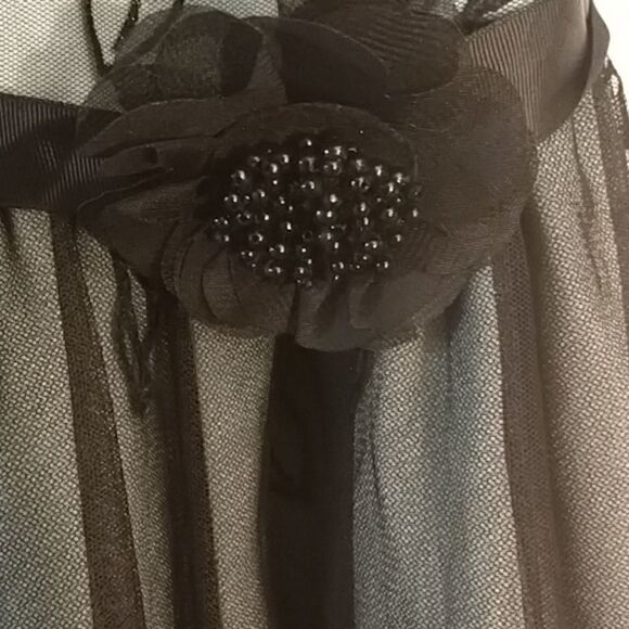 I.N. San Francisco Formal dress size 5 green with black lace (258) - Picture 2 of 6